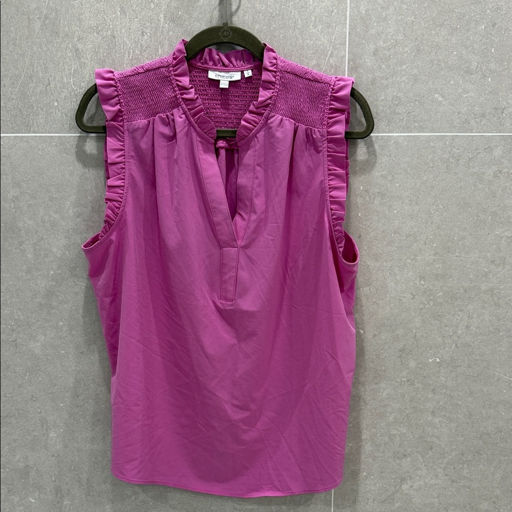Chico's Magenta Sleeveless Blouse